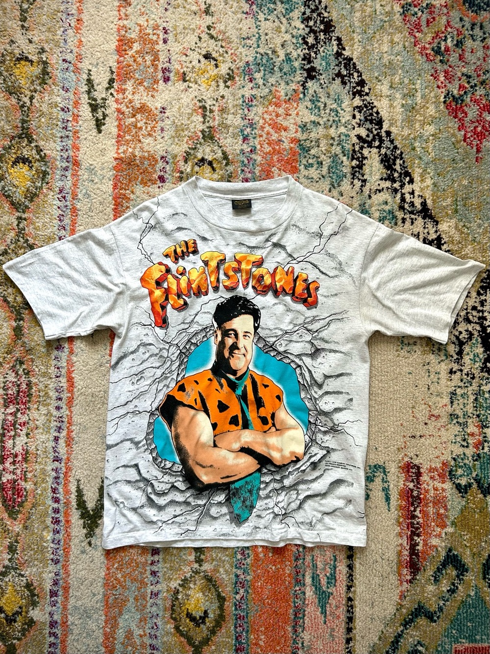 Vintage 1994 The Flintstones Movie AOP T-Shirt